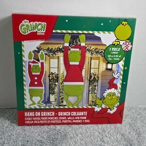 The Grinch Hang On 4 Foot Tall Indoor Outdoor Christmas Decoration Dr. Seuss NEW